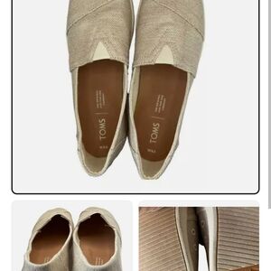 TOMS Women's Cream Slip-On Shoes